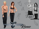 Sims 4 — Shadowhunters Runes Tattoo by JulieBFMV — For Shadowhunters saga lovers only! Set of 3 versions. Female and