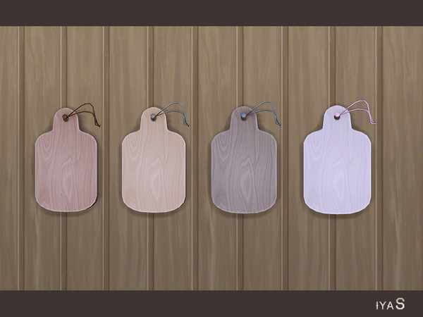 Sims 4 — Sunny Morning Cutting Wall Board by soloriya — Cutting wall board with a rope. 4 color variations. Category: