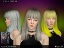Sims 4 — JAKEA - H006 - BOOMBAYAH (Female Hair) by JAKEASims — Simple two tone hair inspired in Blackpink's Lisa - Teen