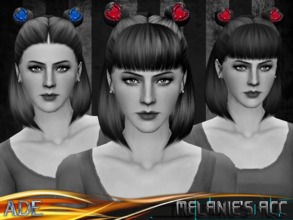 Sims 3 — Ade - Melanie Love acc by Ade_Darma — Melanie's Love Acc for Melanie's Sims 3 hairstyle, full recolorable in