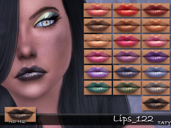Sims 4 — [Ts4]Taty_Lips_122 by tatygagg — - Female - Human, Alien - Teen to Elder - Hq Compatible