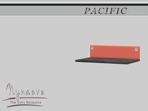 Sims 4 — Pacific Heights Kitchen Shelf by NynaeveDesign — Pacific Heights Kitchen - Kitchen Shelf Located in: Surfaces -