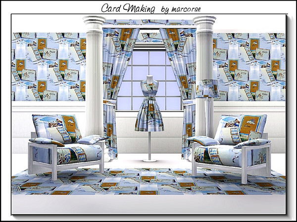 Sims 3 — Card Making_marcorse by marcorse — Themed pattern - all that is needed for gift card creating.