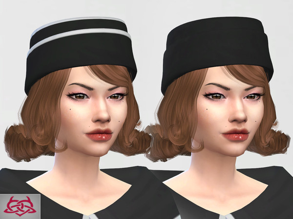 Sims 4 — Retro Hat for Jackie by Colores_Urbanos — retro inspiration new meshes made by me from Paraguay with love!!!