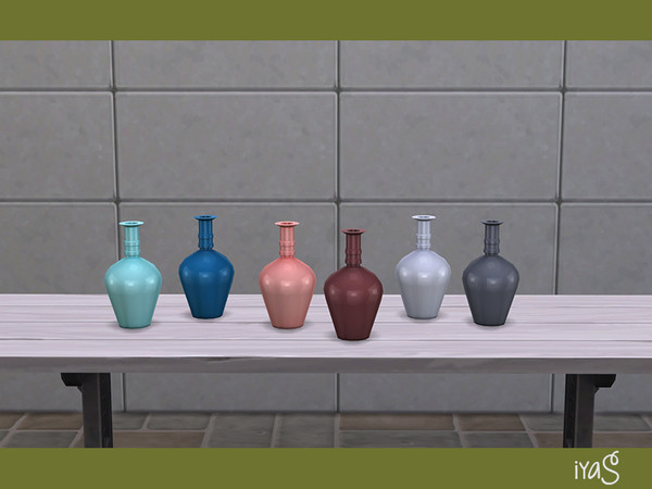Sims 4 — Bye Summer Vase v C by soloriya — Decorative one-color vase. Part of Bye Summer set. 6 color variations.