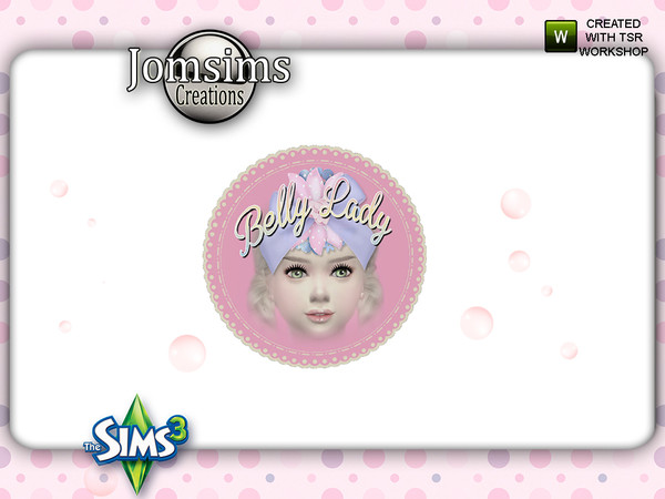 Sims 3 — belly lady wall sticker by jomsims — belly lady wall sticker