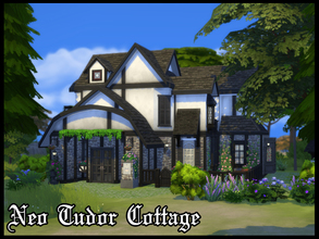 Sims 4 — Neo Tudor Cottage by A3ON97 — Cosy Tudor inspired house with a slightly more modern interior. Features: 1