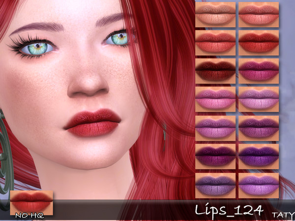 Sims 4 — [Ts4]Taty_Lips_124 by tatygagg — - Female - Human, Alien - Teen to Elder - Hq Compatible