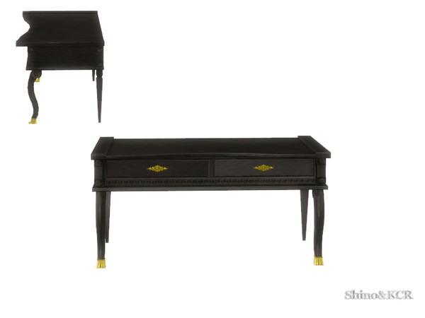 Sims 4 — French Quarter  - Desk by ShinoKCR — Furniture in French Quarter Style