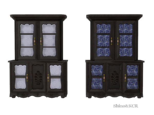 Sims 4 — French Quarter  - Cupboard by ShinoKCR — Furniture in French Quarter Style find it in Endtables