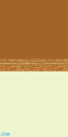 Sims 2 — Caramel Lounge - Caramel wall by Angel_22 — A cream and brown painted wall with brown border, matches caramel