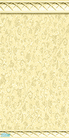 Sims 2 — Damask Wall - Maize by Raveena — Part of the Damask wall set.