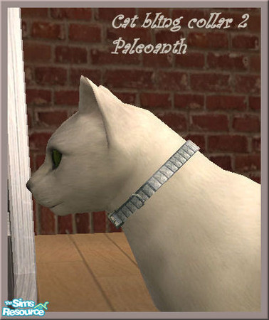 Sims 2 — Cat bling collars - Diamond 2  by Paleoanth — Diamond collar for your cat! Give your kitty some class. 