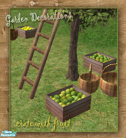 Sims 2 — S2S Crate with fruit - recolor No.1 by sims2sisters — 