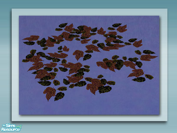 Sims 2 — Leaf Cover Recol 03 by Shakeshaft — Part of a recolour set of the Flowering Plant and Leaf Cover from my Pond