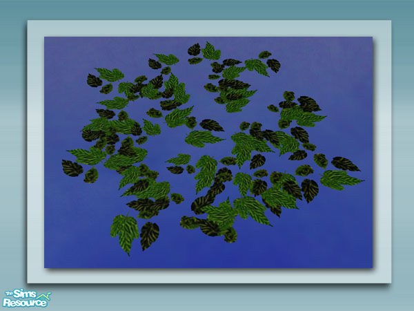 Sims 2 — Leaf Cover Recol 02 by Shakeshaft — Part of a recolour set of the Flowering Plant and Leaf Cover from my Pond