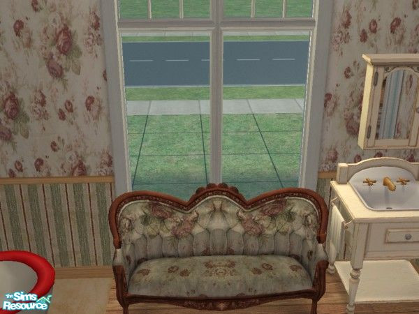 Sims 2 — JP Beautiful Roses Bedroom - Individual  by Jonchloe — This is the matcing Luxiare Loveseat for my Beautiful