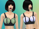 Sims 4 — Tumblr Bras by nora88882 — 6 BRAS! -Aliens -Pale Purple -Abstraction -Hello Kitty -Zebra -Palm Trees