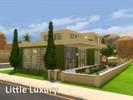 Sims 4 — Little Luxury by voaavoa2 — This is a small lot with a great luxury modern house. There's even a pool, gym and