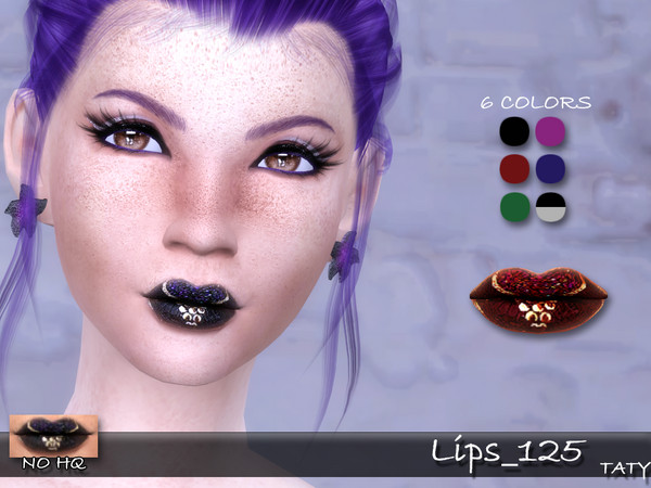 Sims 4 — [Ts4]Taty_Lips_125 by tatygagg — - Female - Human, Alien - Teen to Elder - Hq Compatible