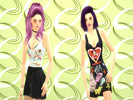 Sims 4 — Designed Tops  by Sia2 — Hello lovely simmers ~! I hope you enjoy these two different tops I designed for your