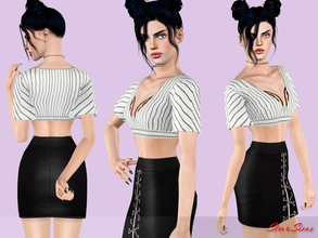 Sims 3 — Friday set by StarSims — Friday set. The perfect outfit for a party or date. The set include plunge crop top