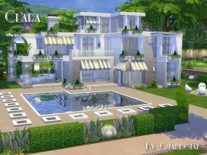 Sims 4 — Clara by Guardgian2 — A contemporary house featuring 4 bedrooms (including a nursery), 3 bathrooms, a living