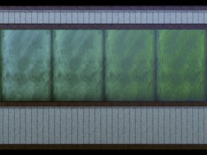 Sims 3 — Distressed Wall by BlazingFirebug — This is a distressed wall that has a dado and a crown molding. It appears to