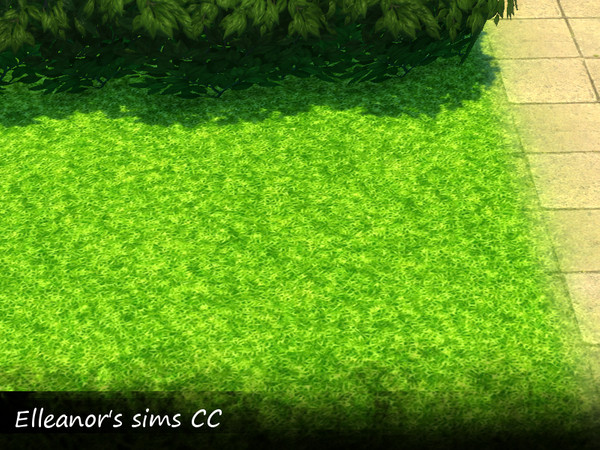 Sims 4 — Grass terrain01_ESCC by Elleanors_Sims_CC — New bright short grass terrain for a sunny garden. 