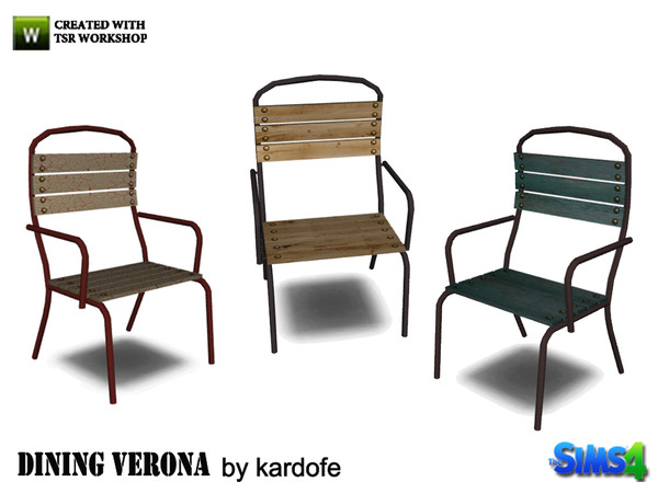 Sims 4 — kardofe_Dining Verona_Dining Chair2 by kardofe — Another vintage chair that will help create the industrial