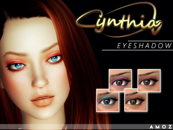 Sims 4 — Amoz [Cynthia] Eyeshadow by amoz2 — - 15 Colors - Custom Thumbnail - All Ages - HQ Texture (HQ mode compatible)