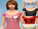 Sims 4 — Max Caulfield 5pc Shirts (Life is Strange) by kaylabee17 — CAS Standalone 5 pack of tee's worn by Max Caulfield