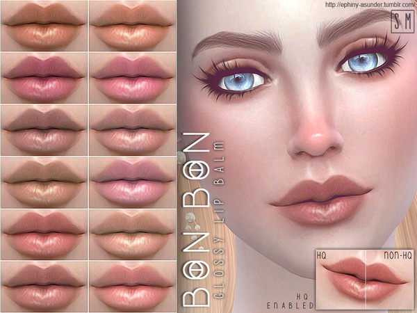 Sims 4 — [ Bon Bon ] - Candy Lip Colour by Screaming_Mustard — A candy-tinted lip colour gloss for a fun lighter look.
