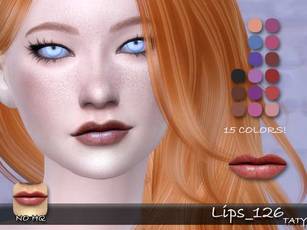 Sims 4 — [Ts4]Taty_Lips_126 by tatygagg — - Female - Human, Alien - Teen to Elder - Hq Compatible