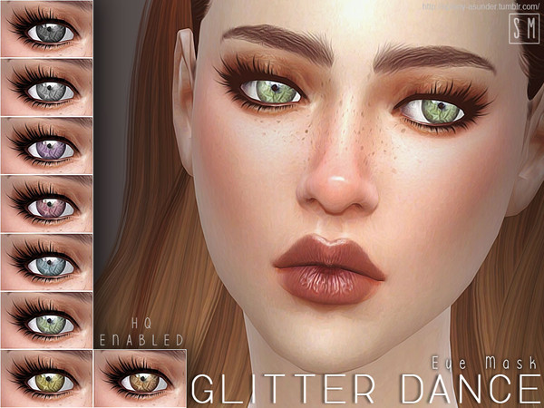 Sims 4 — [ Glitter Dance ] - Eye Mask by Screaming_Mustard — A simple and subtle eye mask set in eight shades. For males