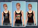 Sims 4 — Metal Tank Top - Get to Work needed by amaliah2 — Metal band tank top for female adult: - Slayer - Metallica -