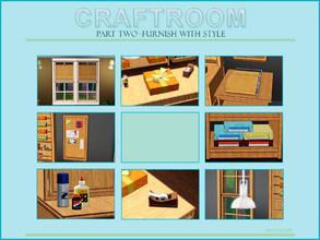 Sims 3 — Craftroom Part Two by Cashcraft — Part Two of the Craftroom set includes the decorative objects, art supplies,
