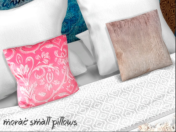 Sims 4 — Nikadema Morac Pillows Two by nikadema — I created these just to add some color to the bedding clothes. you may
