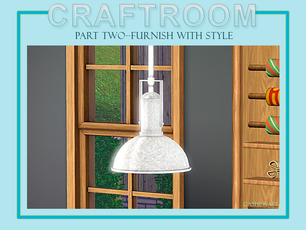 Sims 3 — Craftroom Task Lighting by Cashcraft — Spotlight your creativity with this industrial styled ceiling fixture.