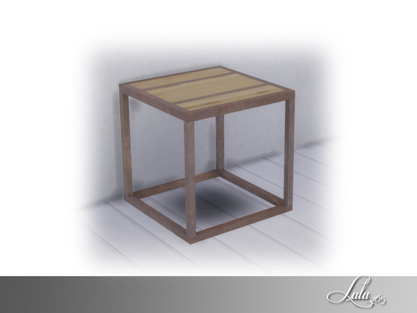 Sims 4 — Urban Bedroom End Table  by Lulu265 — Part of the Urban Bedroom Set Please do not copy, clone , or claim as your
