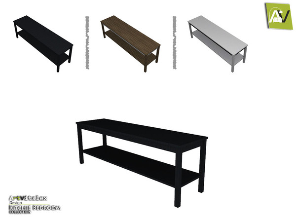 Sims 4 — Ritchie Bed Stand by ArtVitalex — - Ritchie Bed Stand - ArtVitalex@TSR, Oct 2016