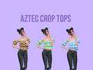 Sims 4 — Aztec_crop_top ((mesh needed)) by paigeinu — Aztec crop top remiss!