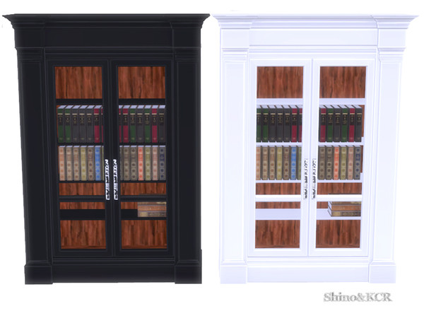 Sims 4 — Dining CliveC - Bookcase by ShinoKCR — Contemporary Furniture inspired by Clive Christian