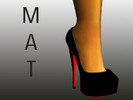 Sims 4 — For Pose use only - High heels pumps - 7.6 inches (matt) by Zelrish — High heels pumps for elevated poses (matt