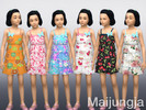 Sims 4 — Cute Short Dress by maijungja — Cute Short Dress for children 6 colour swatches I hope you like it!