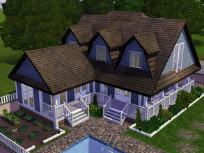 Sims 3 — Hamptonia House by Daniela_Costa — This house is inspired in the hamptons style. This house doesn't have a