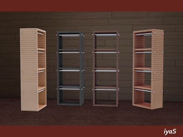 Sims 4 — Home Office Storage by soloriya — Office storage with many slots for your favorite decor. 4 color variations.