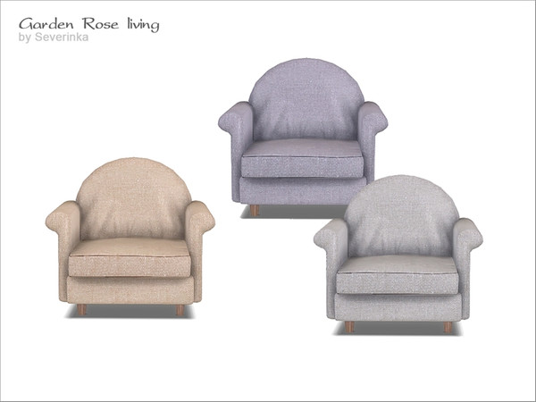 Sims 4 — [GardenRose] TS4 - living chair by Severinka_ — Living chair From the set of 'Garden Rose living' 3 colors