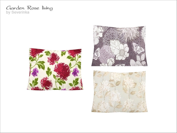 Sims 4 — [GardenRose] TS4 - pillow by Severinka_ — Pillow for love seat From the set of 'Garden Rose living' 3 colors