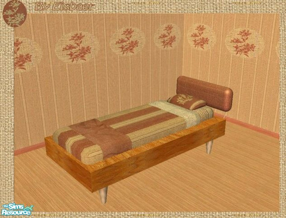 Sims 2 — Reflexsims Young Line Chocolate - Bed by Eisbaerbonzo — Single bed for teens. 